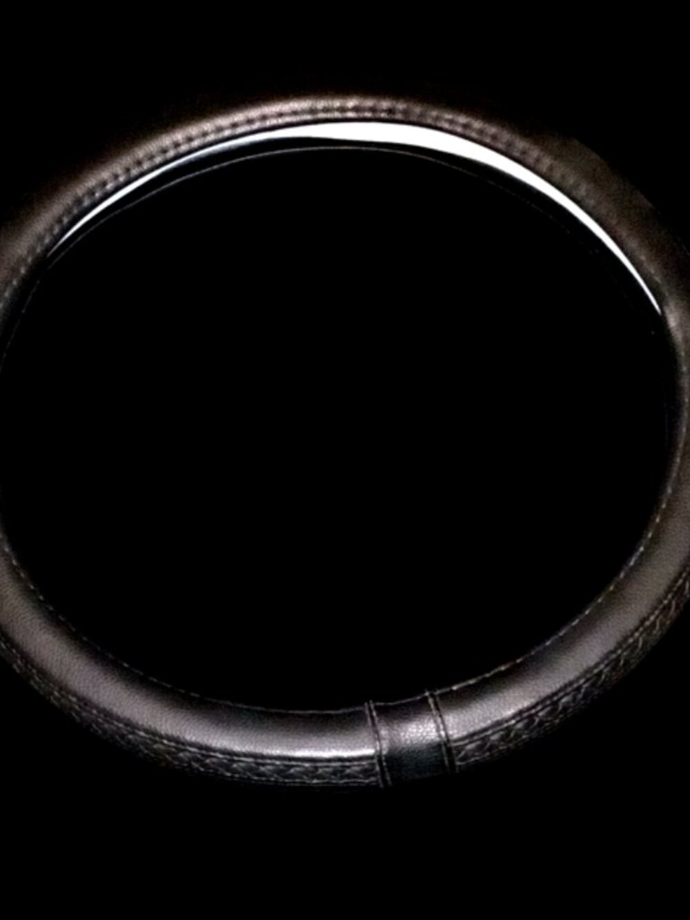 Medium Sized Black Steering Wheel Cover 39 8.2-1